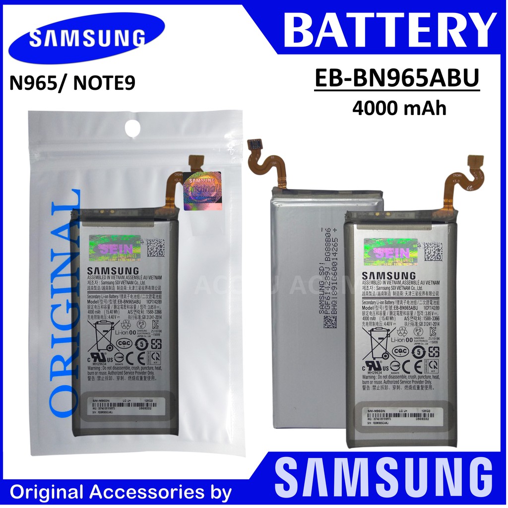 BATERAI SAMSUNG EB-BN965ABU BATTERY SAMSUNG NOTE 9 N965 N960 EB-BN960ABE