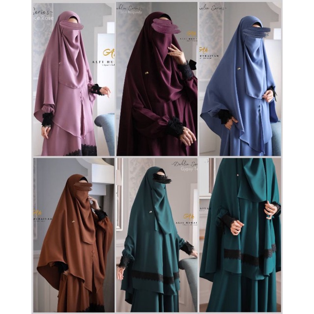 Khimar Basic Camelia Syari Free cadar by Alfi Huraiyah