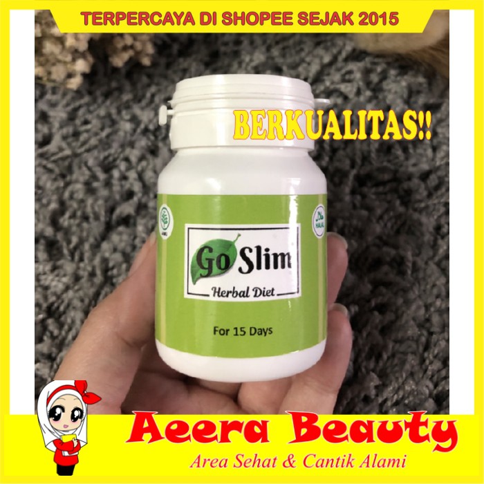 GRATIS ONGKIR Go Slim untuk 15 Hari / Obat Diet Herbal LEBIH BAGUS DARI LEENSE B0021