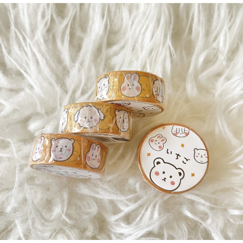 

Washimoshi Masking Washi Tape cute animal