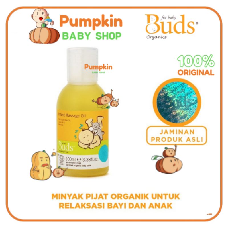 Buds Everyday Organics Infant Massage Oil 100ml