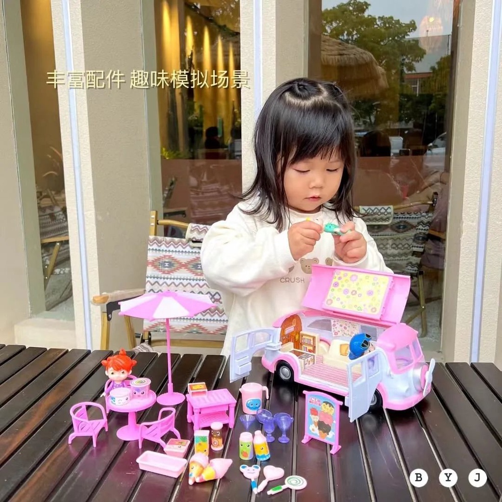 Cocomelon jojo picnic bus playset | Mainan bus piknik anak