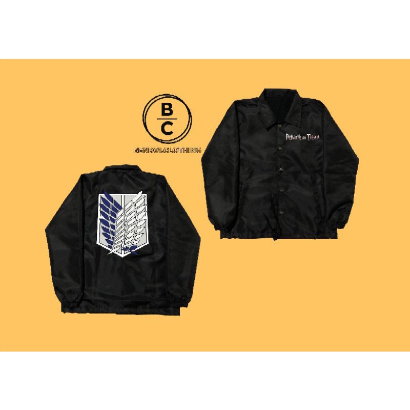 windbreakers jaket anak attack on Titan