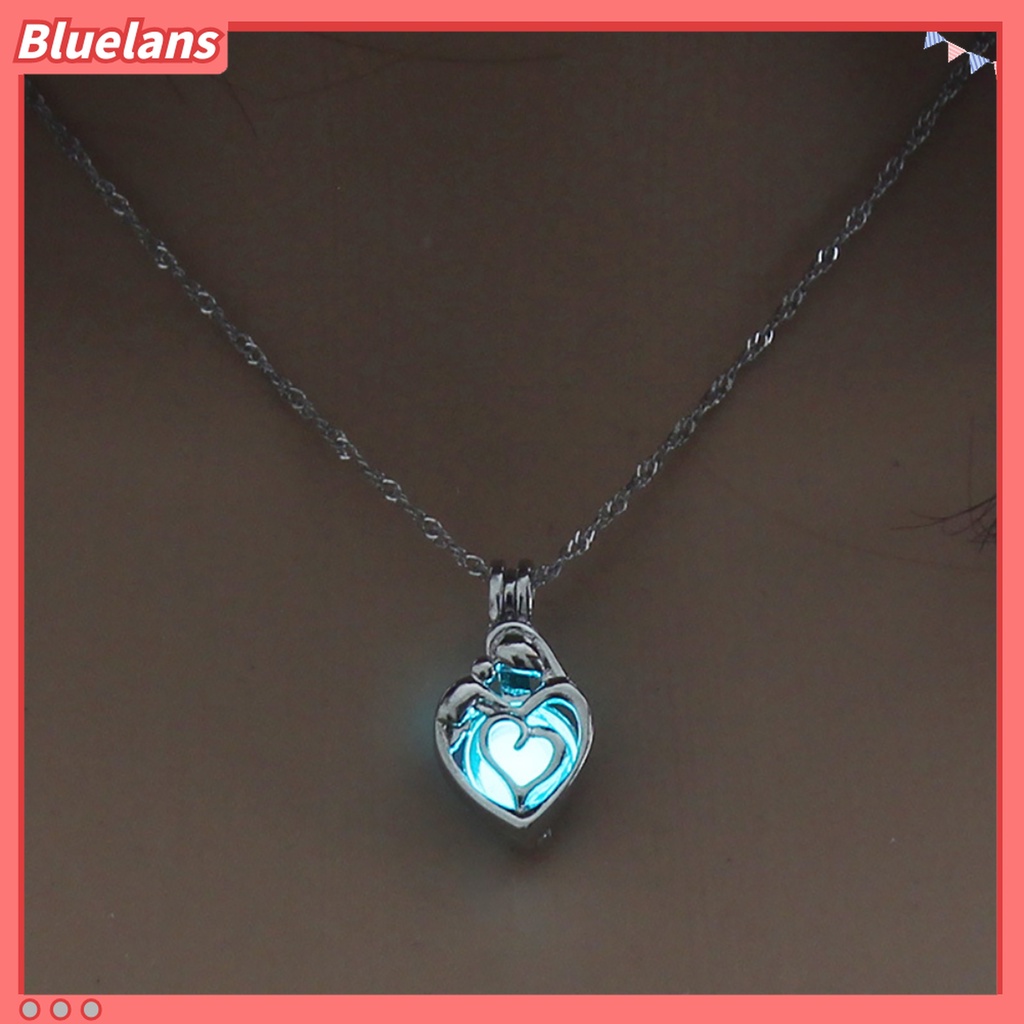 Kalung Rantai Berlian Imitasi Luminous Untuk Wanita