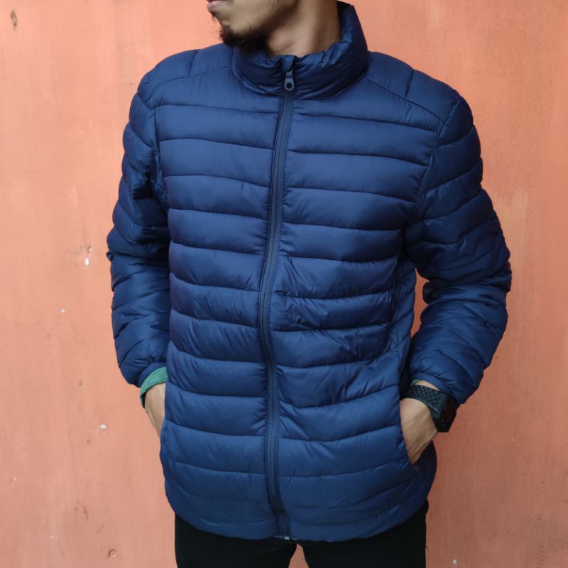 Jaket Gunung puffer pull and bear original jaket dingin / jaket seperti bulang bahan nylon