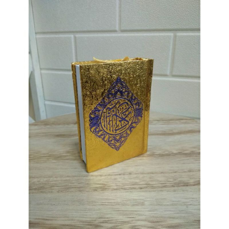 KITAB SUCI ALQURAN A7 7,5 cm x 10 cm EMAS AL QURAN SAKU MINI TANPA TERJEMAH Al Quran MURAH WAKAF SESERAHAN