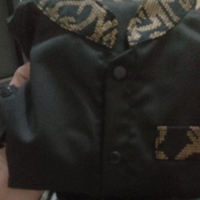 Haramain Baju Koko Bayi Anak Newborn 1 2 3 Tahun Katun Toyobo Batik Prada Peci Rajut Aqiqah Lebaran