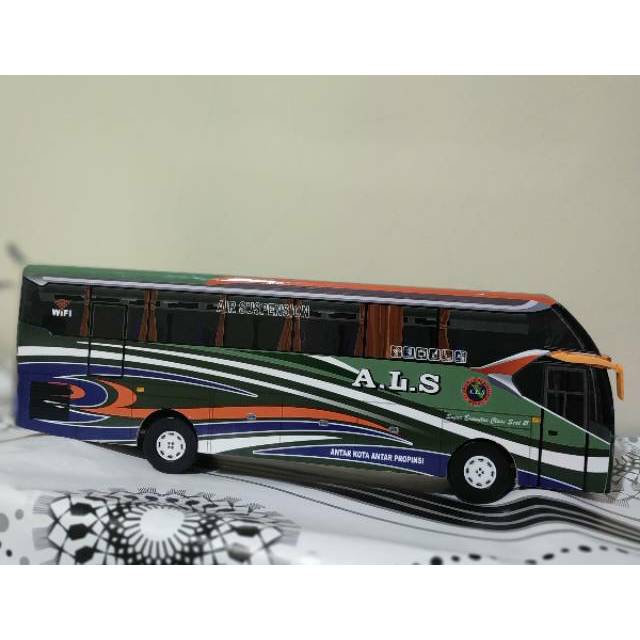 Miniatur Bus bis / mainan bus bis Bus SR2 ALS