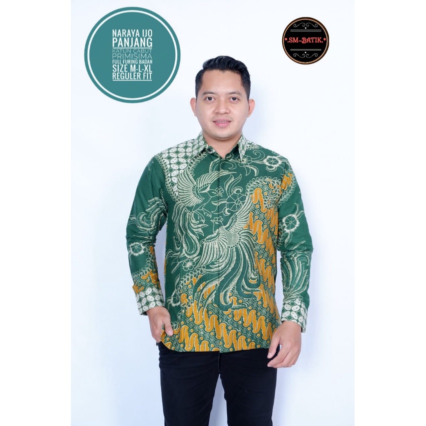 NARAYA IJO Atasan Baju Kemeja Batik Lengan Pendek Panjang Premium Ekslusif Seragam WARNA HIJAU SM BATIK Perwira Florist  Wulu Gading Dewa wangsa Prastowo Proboseto kuning Rajaswa Jayanegara Mahesa Joglo ungu Suket Segoro mahkota