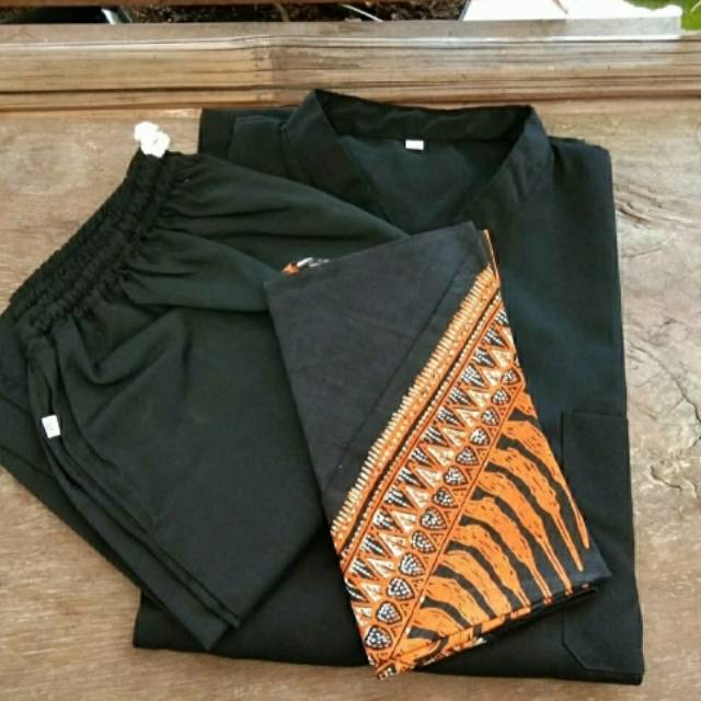 Baju Samin pakaian adat khas Blora Set M-XXXXXL