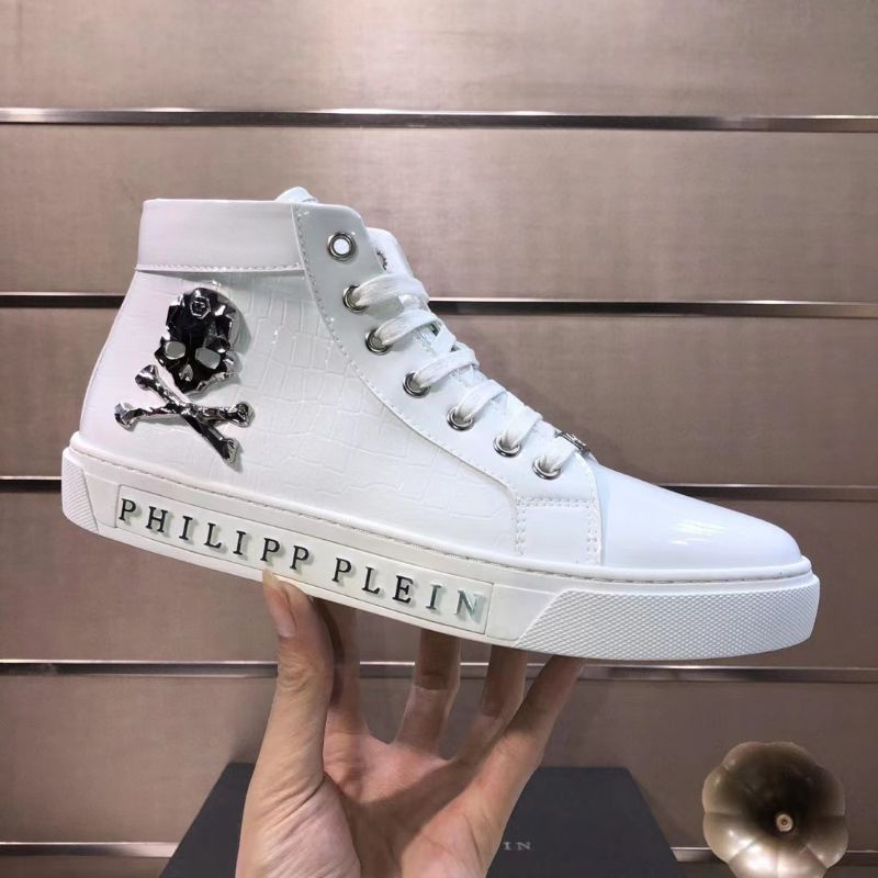 sepatu philipp plein sneaker cowok boots pria mirror p1shoes high end shoes men