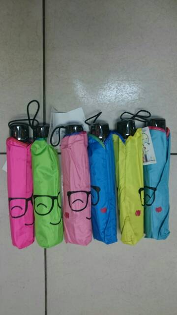 PAYUNG LIPAT 3 MODEL MANGKOK MOTIF SMILE