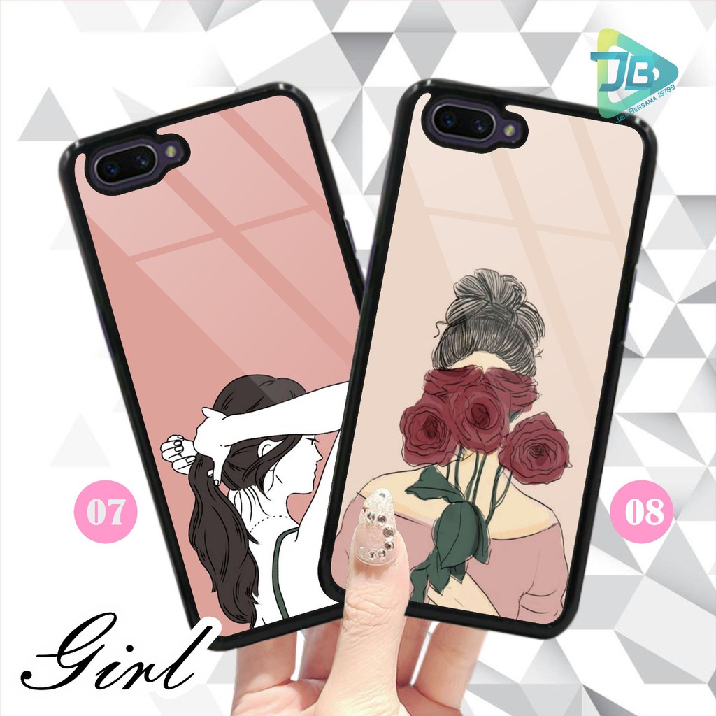 HARDCASE 2D GLOSSY GIRL OPPO VIVO XIAOMI SAMSUNG REALME IPHONE ALL TYPE JB4662