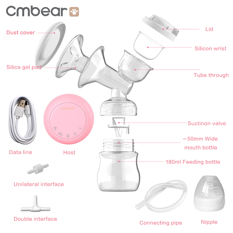 100% Original COD Cmbear Double Electric Breast Pump BPA Free ZRX-0628