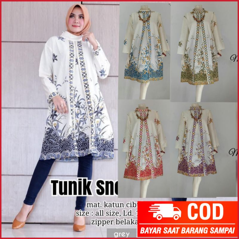 TUNIK ORIGINAL | ATASAN BATIK WANITA | BAJU BATIK WANITA | TUNIK ELEGAN | TUNIK CANTIK | TUNIK PREMI