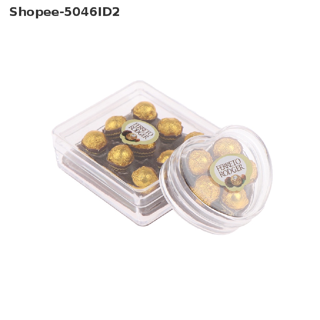 Shopee-5046id2 Mainan Miniatur Kotak Coklat Skala 1: 12 Untuk Aksesoris Dapur Rumah Boneka