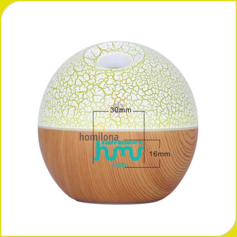 Air Humidifier Ultrasonic Aromatherapy Oil Diffuser RGB Light 130ml - Taffware HUMI J-008 Wooden