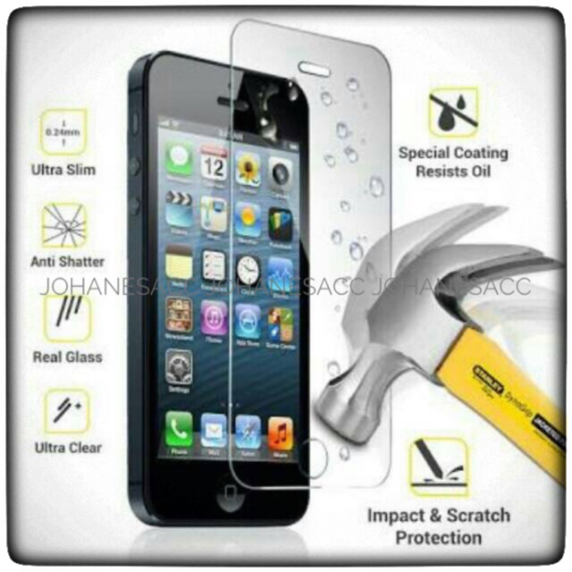 Tempered Glass / Anti Gores Kaca Samsung / iPhone / Lenovo