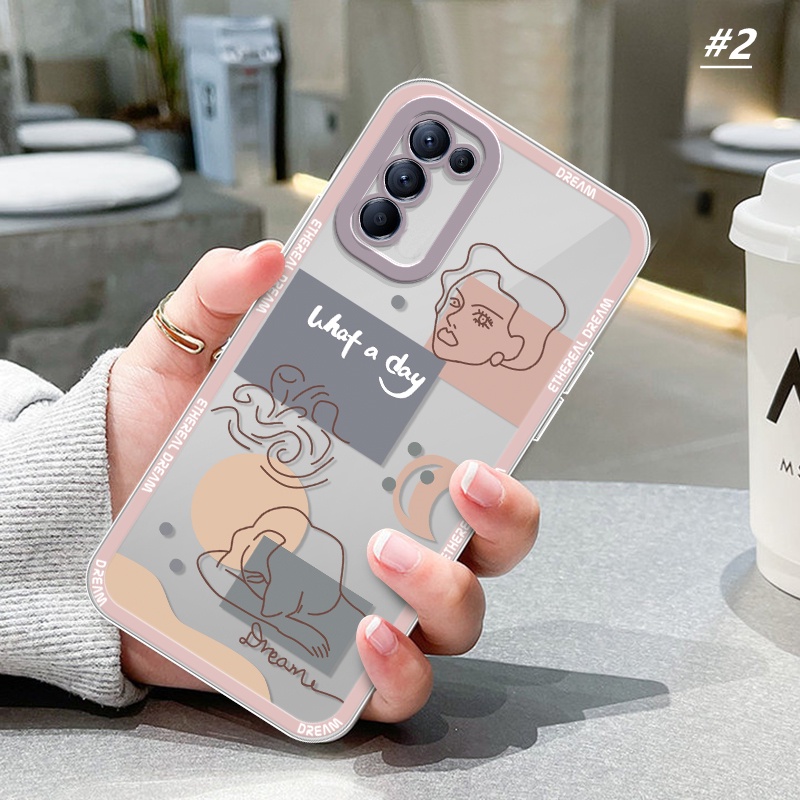 Soft Case Karet Desain Beruang Abstrak Untuk Samsung A13 A23 A03S A21S A12 A32 A22 A52 A72 A50 A20 A51 A71 A10s A11 M12 A53 S21 FE S20