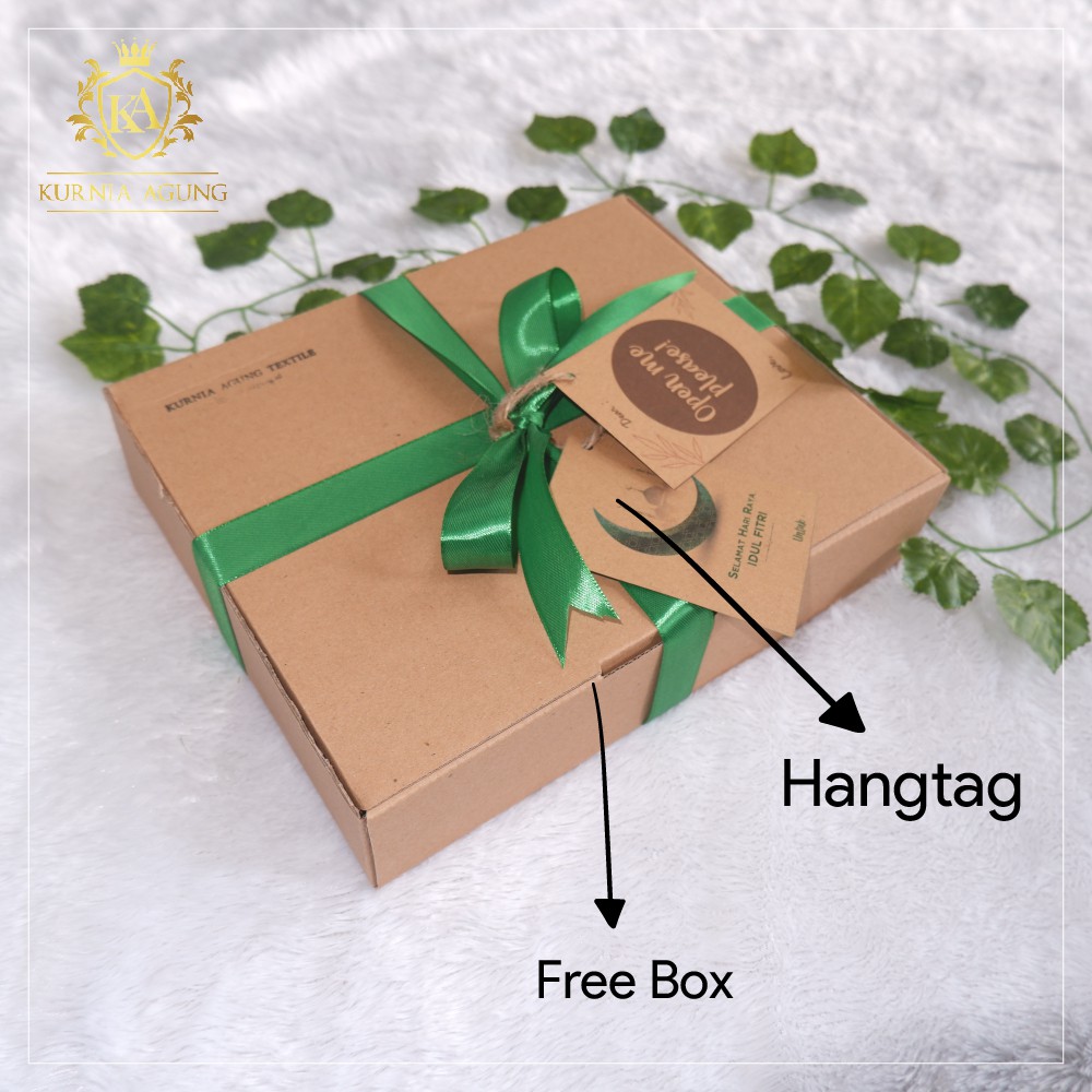 Paket Hampers Lebaran Murah Kado Idul Fitri Kekinian Parcel Ramadan Mewah Gratis Box dan Kartu Ucapan Minal Aidin Wal Faizin Satin 3.5 meter