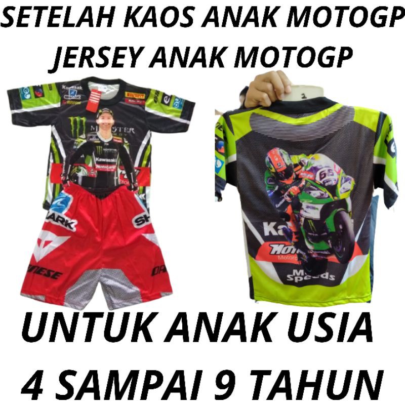 KAOS ANAK MOTOGP - SETELAN JERSEY ANAK MOTOGP - KAOS ANAK PEMBALAP - JERSEY MOTOGP