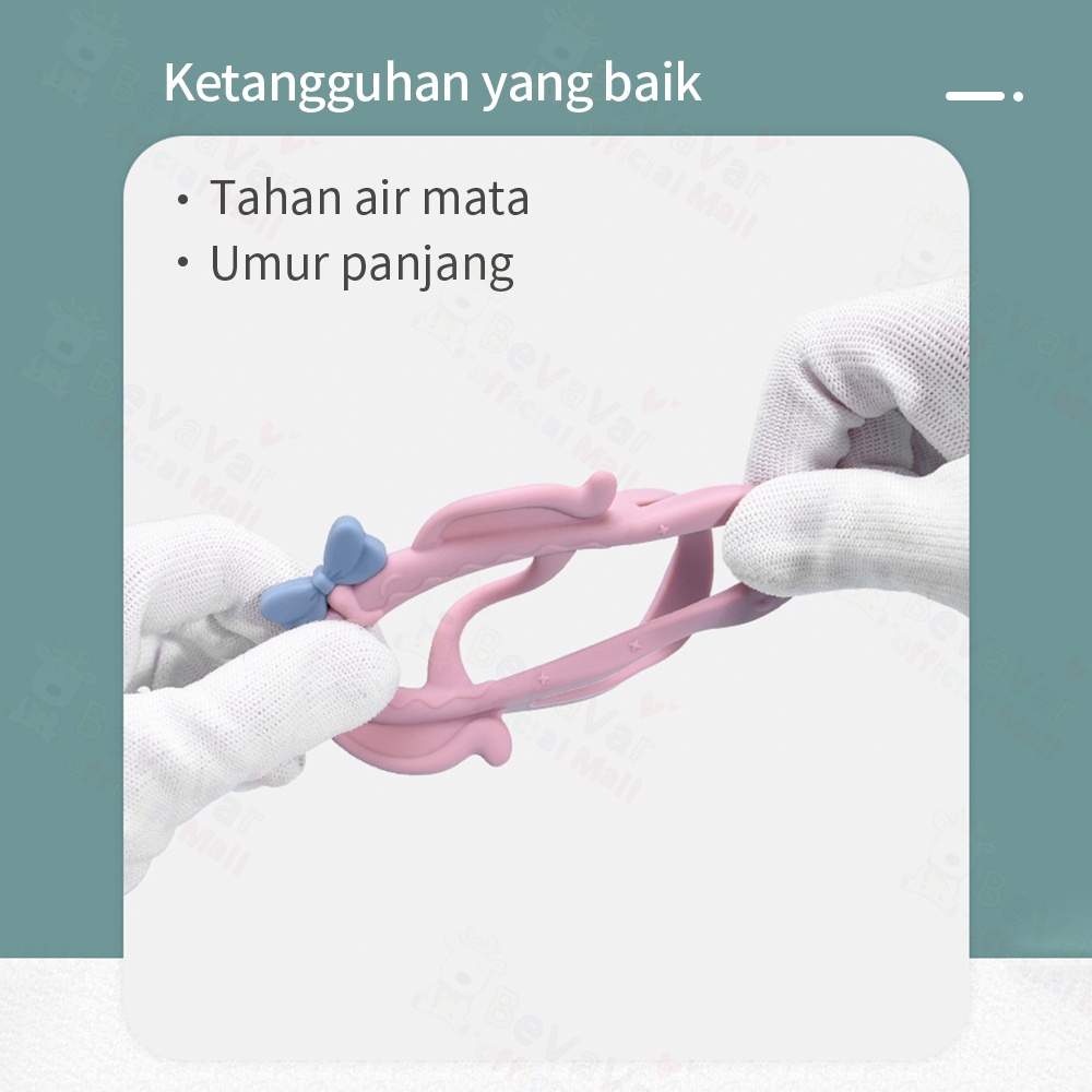 BEVAVAR Teether Gelang Bayi Mainan Gigitan Bayi Bahan Silikon Bpa Free