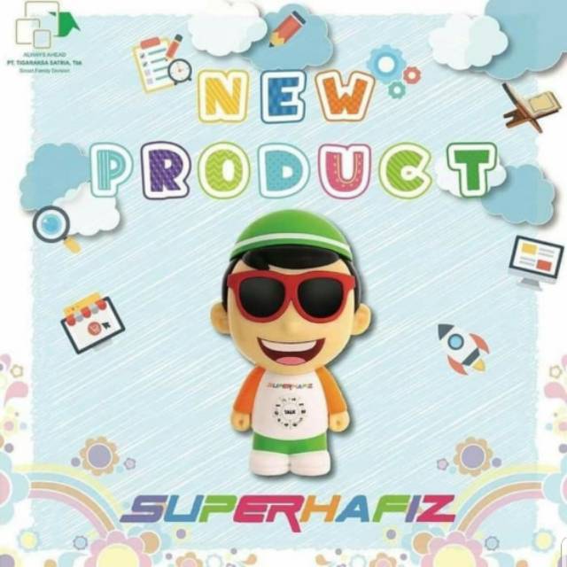 BONEKA SUPER HAFIZ DOLL (FREE KACAMATA) AI ALQOLAM PINTAR ORIGINAL MENGAJI Dan Tas super hafiz