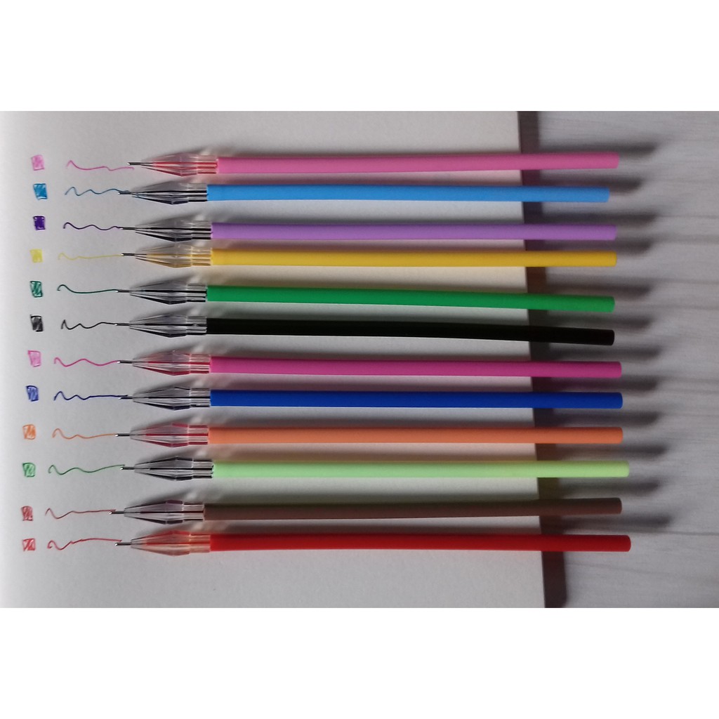 

12 Pieces Colour Color Gel Pen Pena Warna