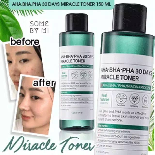 Somebymi Toner Original Bpom Aha Bha Pha 30 Days Miracle Some By Mi 150ml Shopee Indonesia