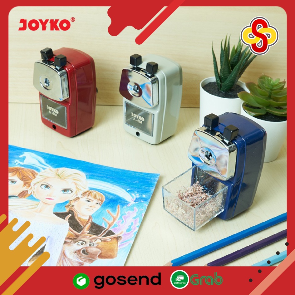 Rautan Pensil / Sharpener / Serutan Putar Joyko A-5M