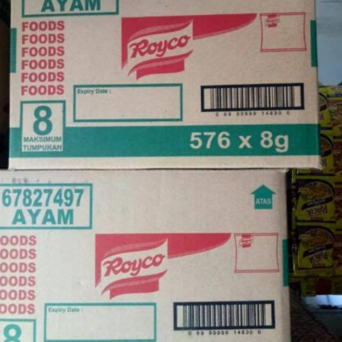 TERBARU ROYCO AYAM 1 DUS 576 PCS X 8G BUMBU & BAHAN MASAKAN MAKANAN & MINUMAN