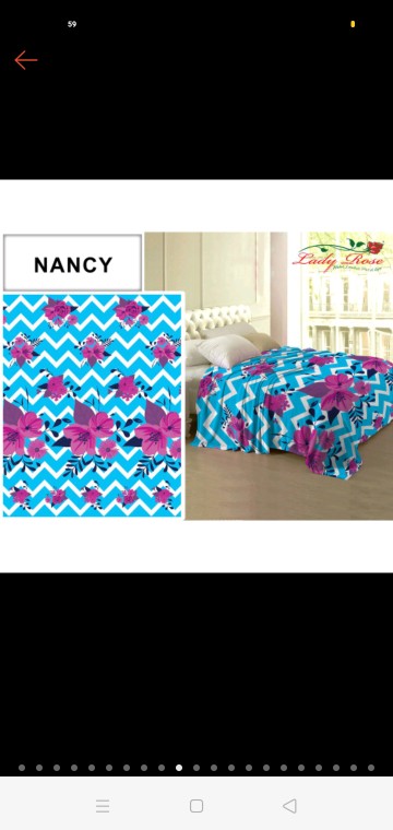 Selimut Ladyrose - Selimut Bulu Halus Murah - Selimut Bulu Motif Flower - Selimut Motif Bunga