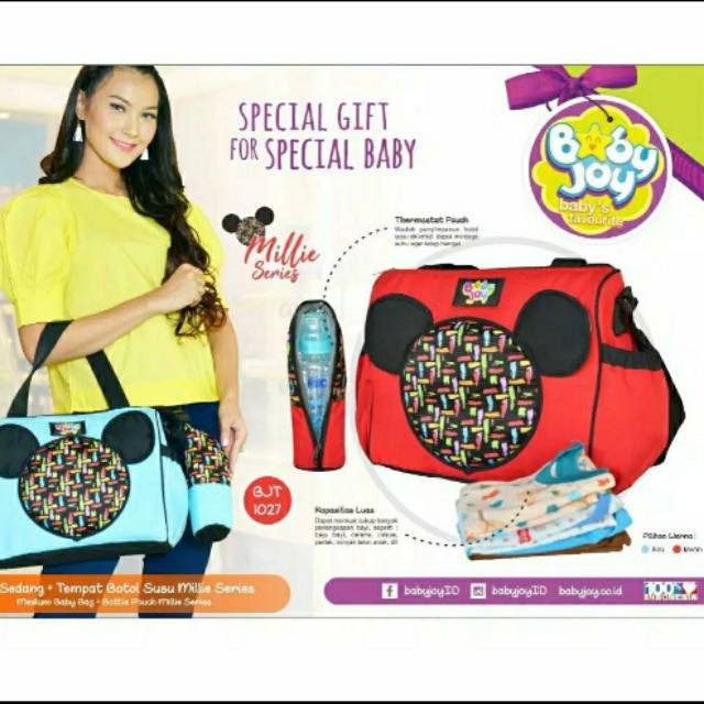 Promo !! TAS BABY JOY MILLIE SERIES BJT 1027 - Tas bayi medium bjt 1027 millie series - tas baby joy medium