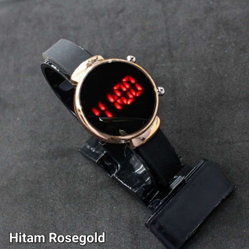 JAM TANGAN WANITA LED WATCH DIGITAL MONOL RUBBER WARNA TERMURAH