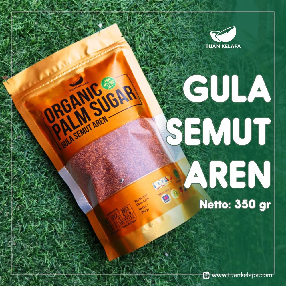 

Gula Semut Aren Bubuk Organik 350gr / Organic Palm Sugar Export Quality