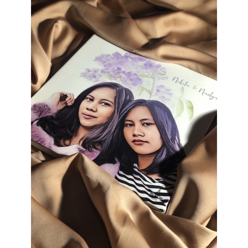 

30x30 Canvas Photo Hadiah Kado Ulang Tahun Birthday Wedding Anniversay Hari Ibu Valentine