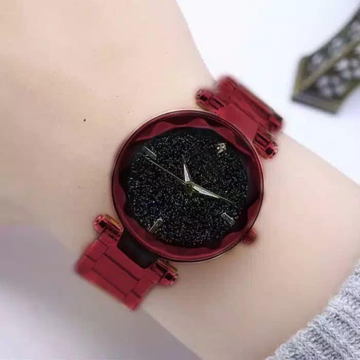 WBS ✅COD JAM TANGAN WANITA ANALOG RANTAI GROSIR MURAH MAGNET KOREA FASHION COUPLE PRIA RB002-5