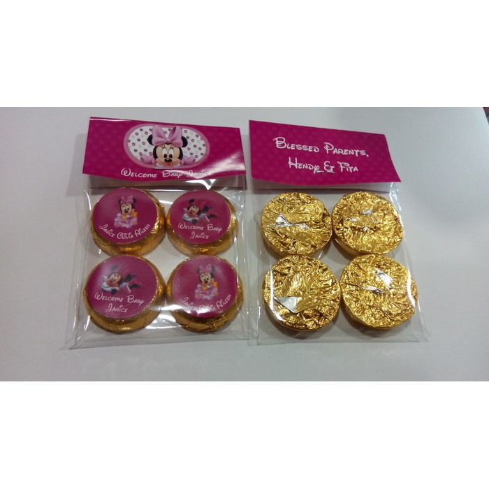

Coklat souvenir / goodie bag / dessert table / coklat koin