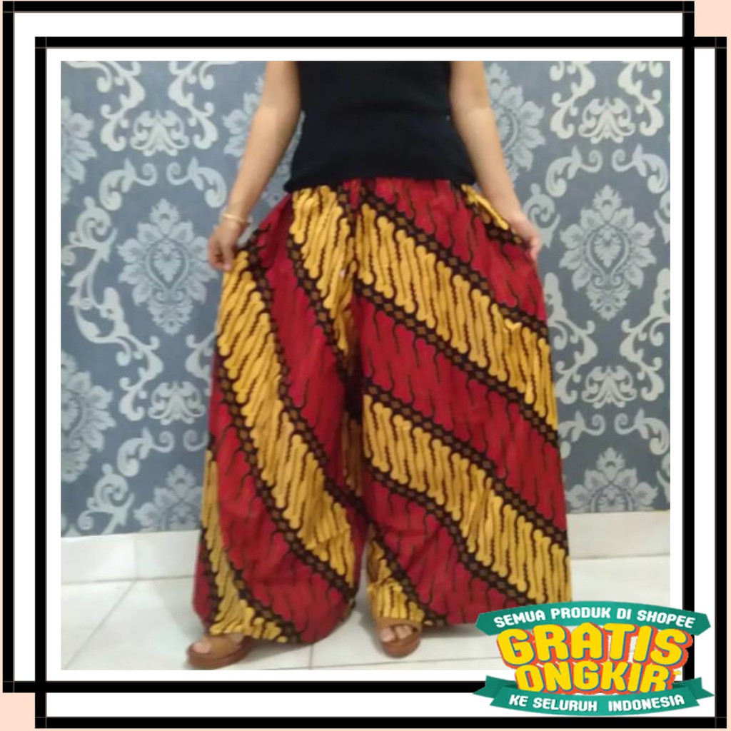 BATIK SEMARANG MURAH - TERBARU TERKINI / KULOT BATIK MOTIF PARANG