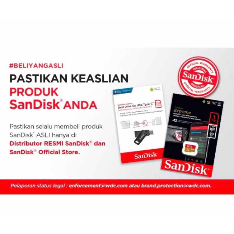 sandisk ultra micro sd 32GB garansi resmi original