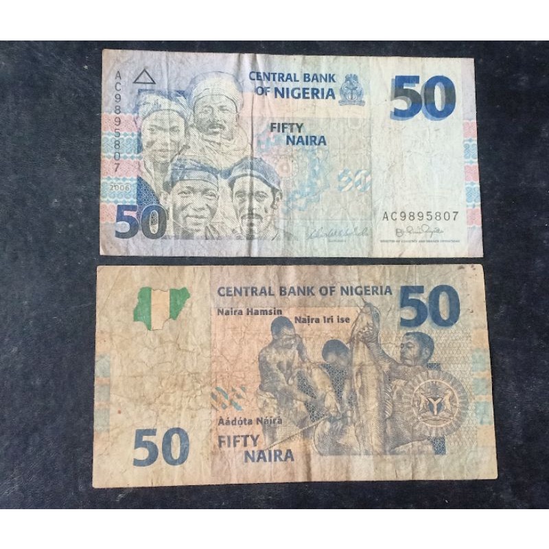 Nigeria uang 50 naira nigeria