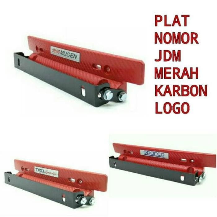 PLAT JDM DUDUKAN PLAT ADJUSTABLE CARBON JDM UNIVERSAL