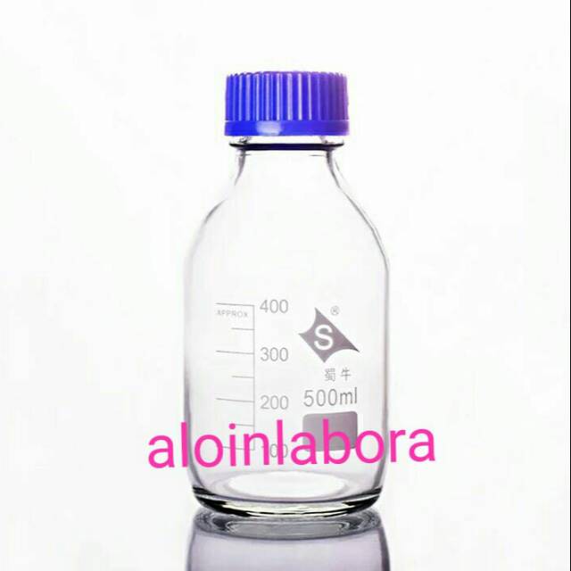 Botol Reagen 500 ml bening RRC / Botol Lab /Botol Sampel