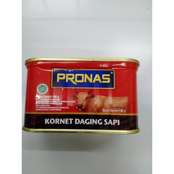 

pronas corned beef kaleng 198gr