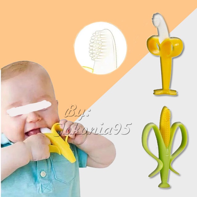 Sikat Gigi Bayi Bentuk Jagung dan Pisang Corn Toot Brush