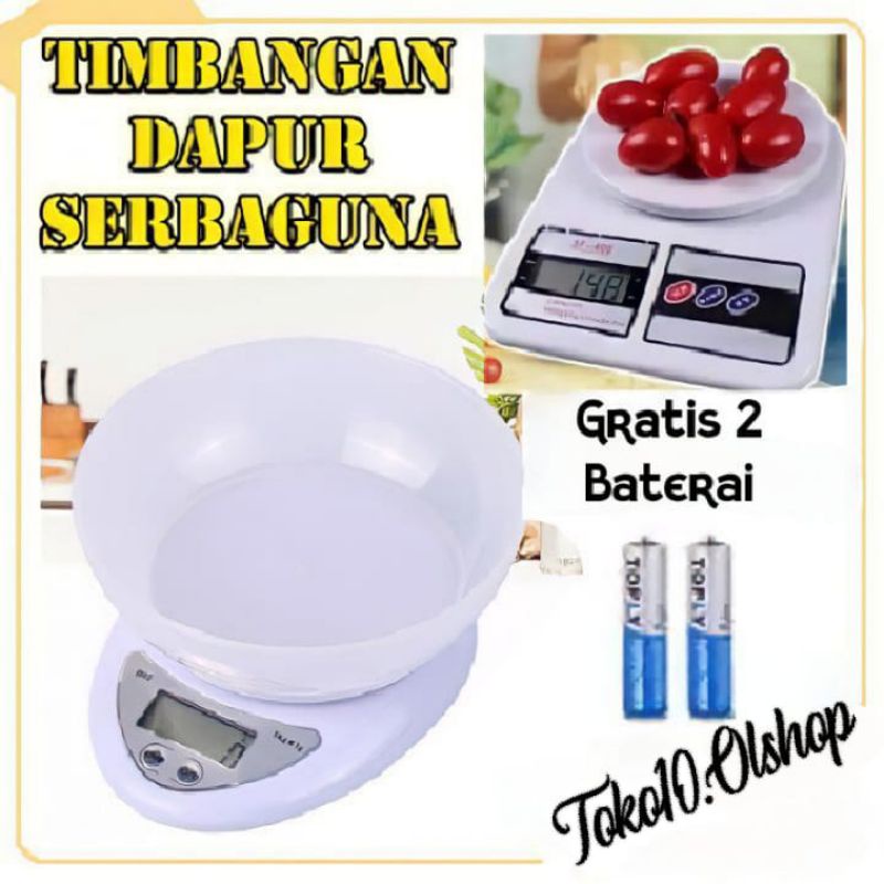 Timbangan Elektrik Kitchen Scale Digital / SF400/B05⭐ Toko10 ⭐