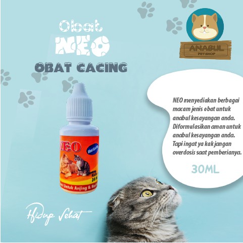 Obat Cacing Kucing Anjing Neo 30ml