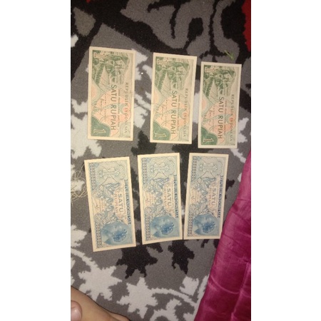 UANG 1 RUPIAH TAHUN 1954,1956&1960(80 Lembar)