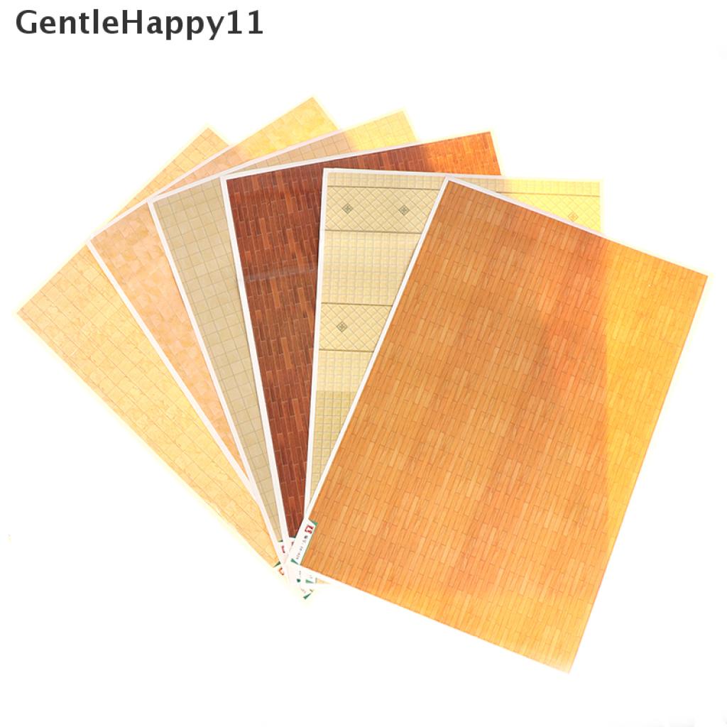 Gentlehappy Mainan Miniatur Stiker Dinding / Lantai Skala 1: 12 Untuk Dekorasi Rumah Boneka