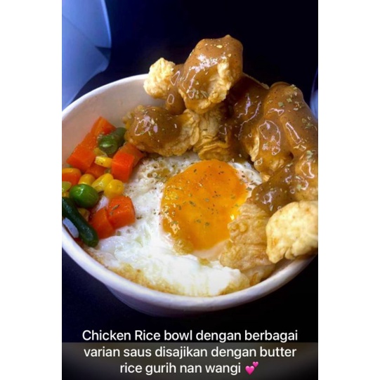 

Chiken rice butter saos blackpapper